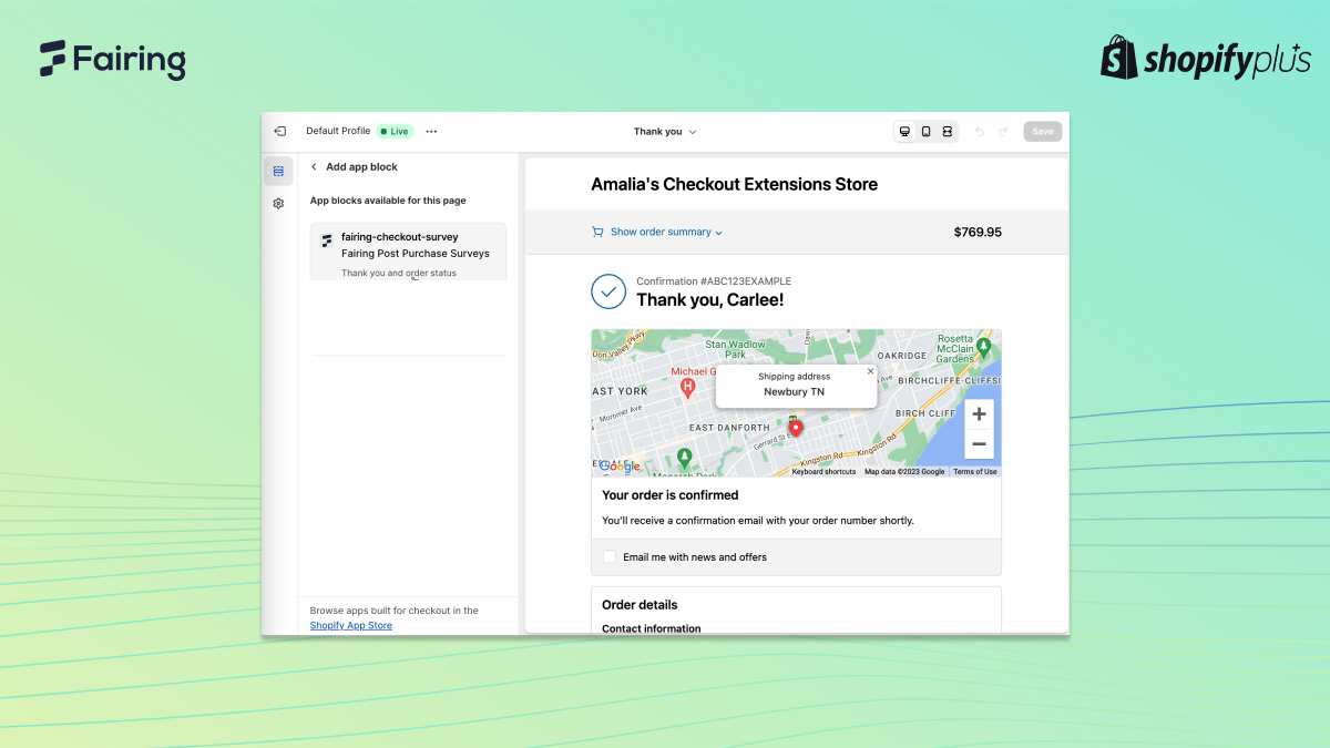 Shopify Checkout Extensibility