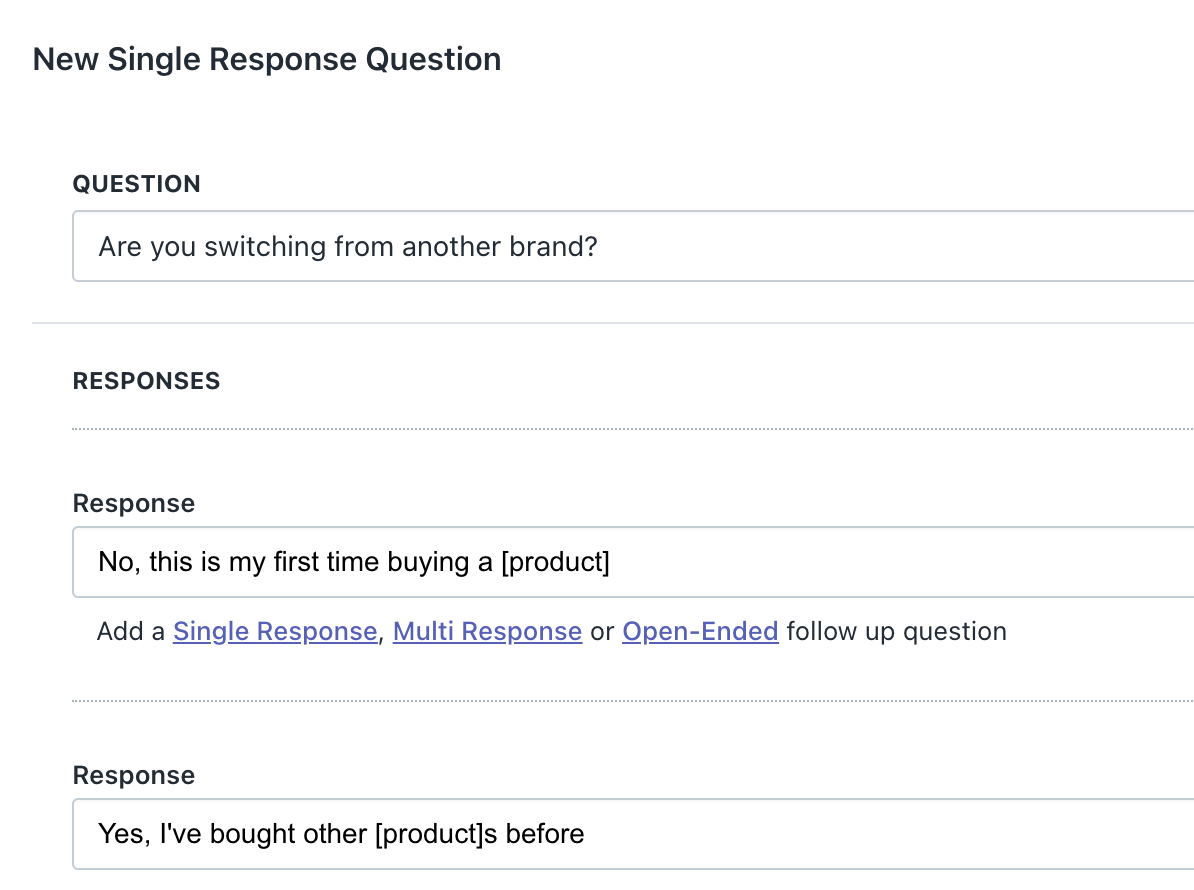 Fairing question example