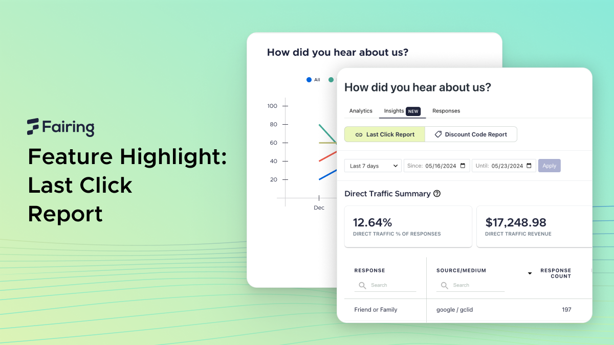 Introducing the Last Click Reporting in Fairing